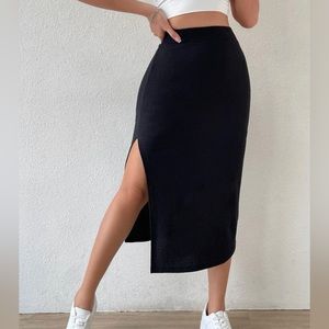 NEVER WORN BEFORE!! High Waisted Black skirt